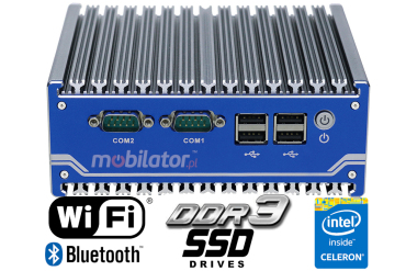 IBOX N114 v.4 - Przydatny miniPC z procesorem Intel Celeron, moduem WiFi i wsparciem Bluetooth, RS485, 4GB RAM i 256GB SSD mSATA