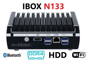 IBOX N133 v.14 - Minimalistyczny miniPC z dyskiem SATA HDD o pojemnoci 2TB, pamici RAM 16 GB i moduami WiFi oraz Bluteooth
