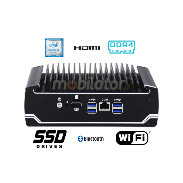 IBOX N185 v.6 - Przystosowany do przemysu i biura miniPC z dyskiem 512GB SSD, 8GB RAM oraz moduami WiFi ze wsparciem Bluetooth 4.0