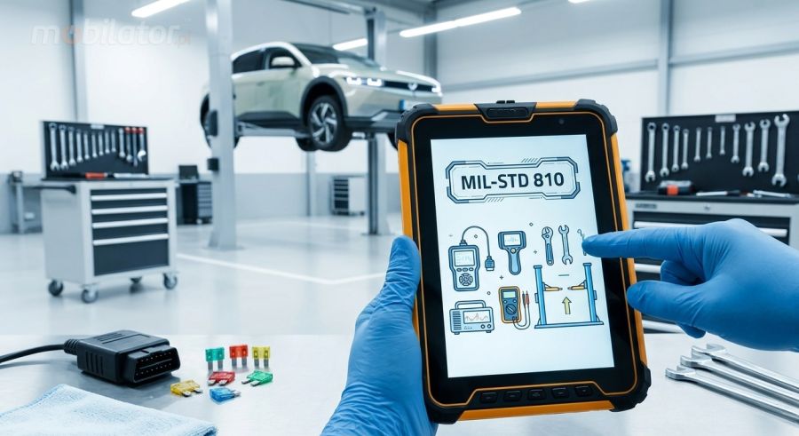 Senter S917V18 praca mechanika w nowoczesnym warsztacie samochodowym