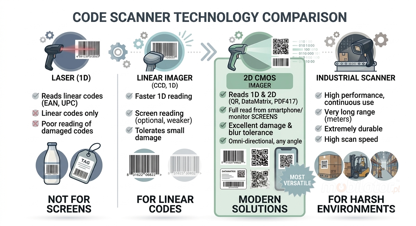 Reliability of 2D scanners