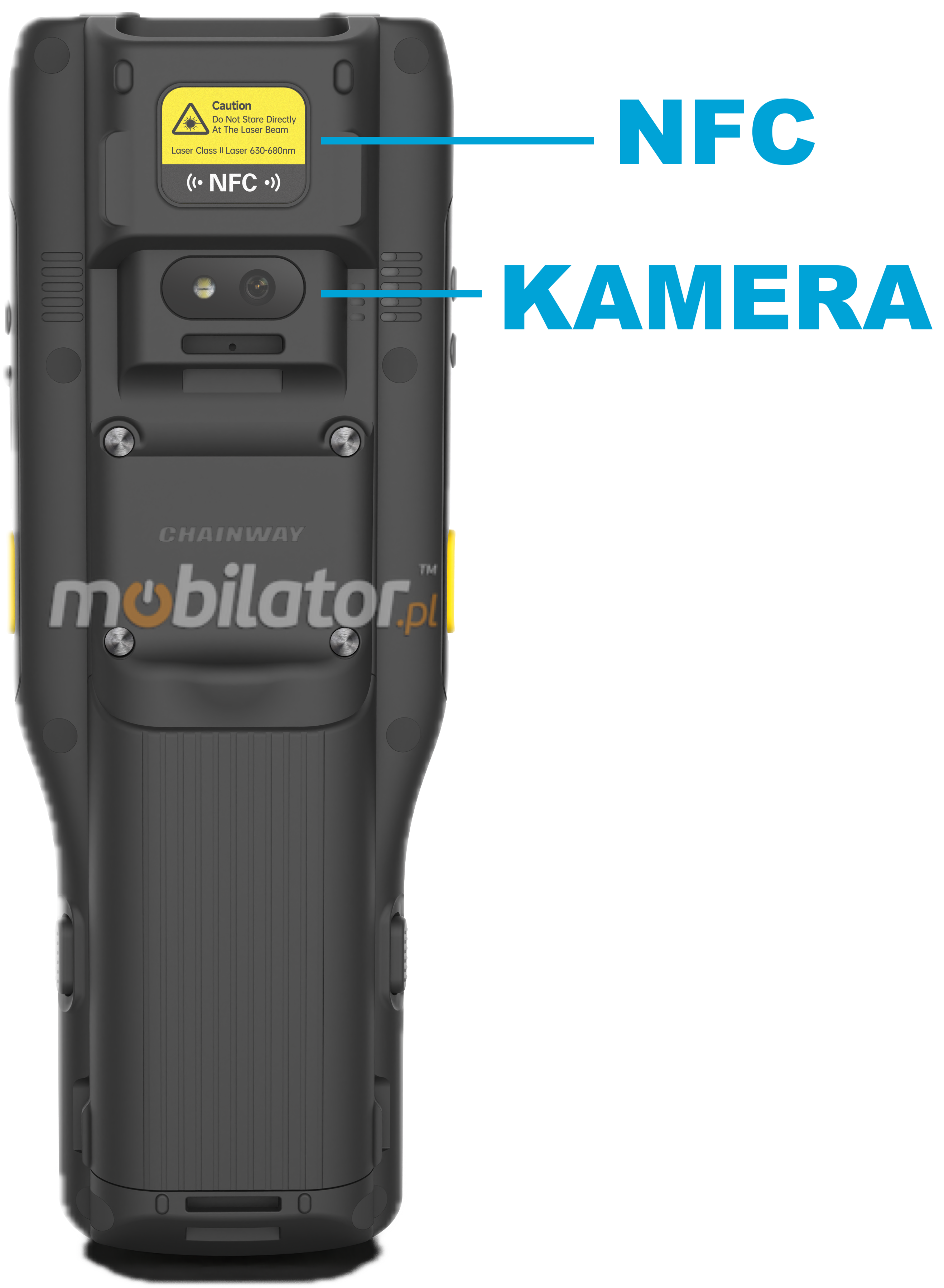 Militarny kolektor danych dla firmy Chainway wodoodporny i wstrząsoodporny