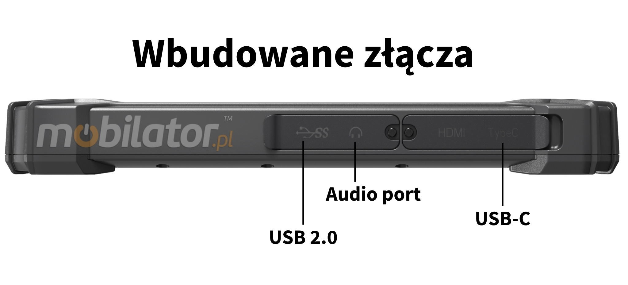 Emdoor T17X złącza do tabletu