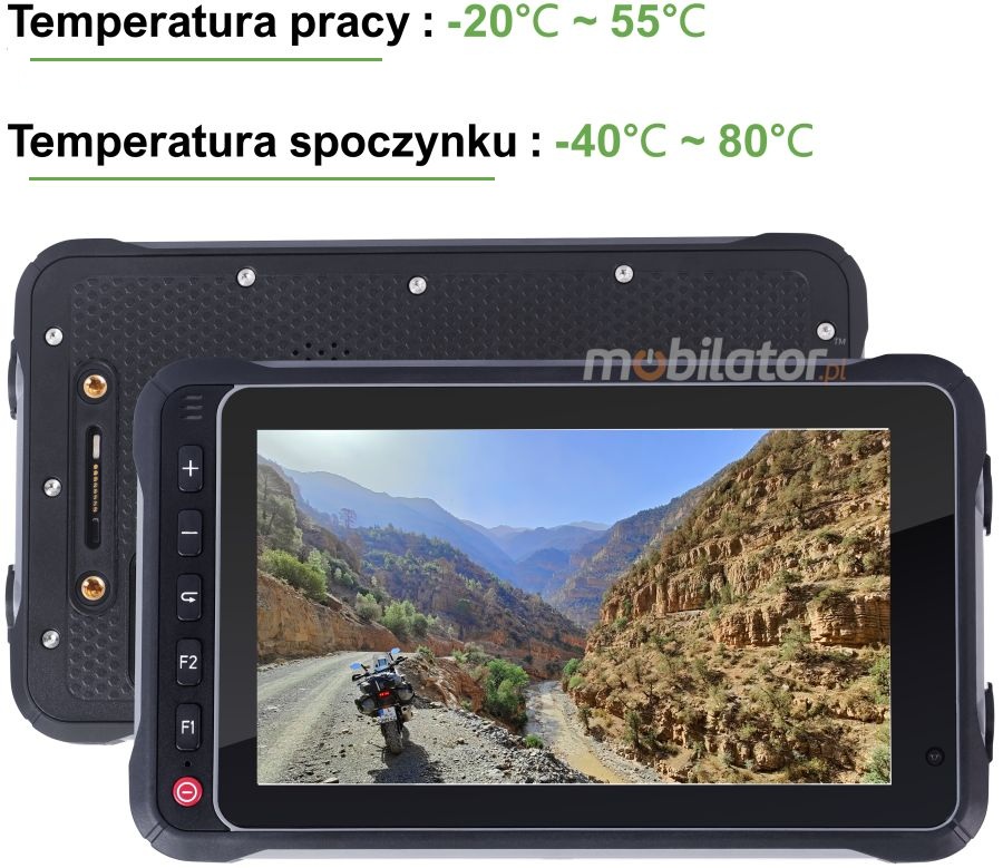 Tablet odporny na niskie i wysokie temperatury