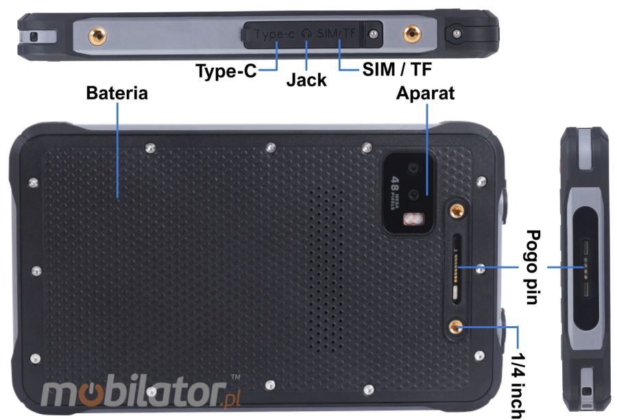 MobiPAD 7720X 5G Odporne na warunki atmosferyczne tablety z GPS