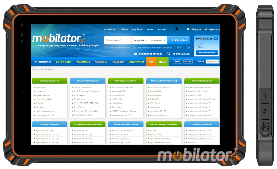 MobiPAD MR-1006A v.3 - Multi-Purpose Rugged Tablets with 8GB RAM + 128GB ROM, 10-inch 800 nits Screen, and Fingerprint Reader