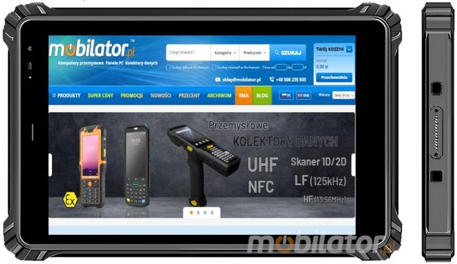 MobiPAD MR-1007W v.2 - Wielozadaniowy tablet przemysłowy 10" z jasnym ekranem 800 nitów o rozdzielczości 1200x1920, 6000mAh, BT 5.1