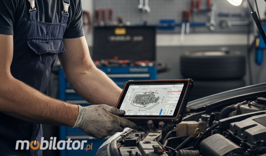 Tablet dla serwisów samochodowych