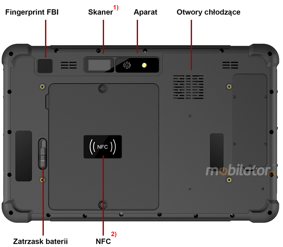 Wielozadaniowy pancerny tablet DS-12CTR 