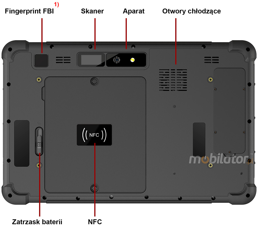 Wielozadaniowy pancerny tablet DS-12CTR 