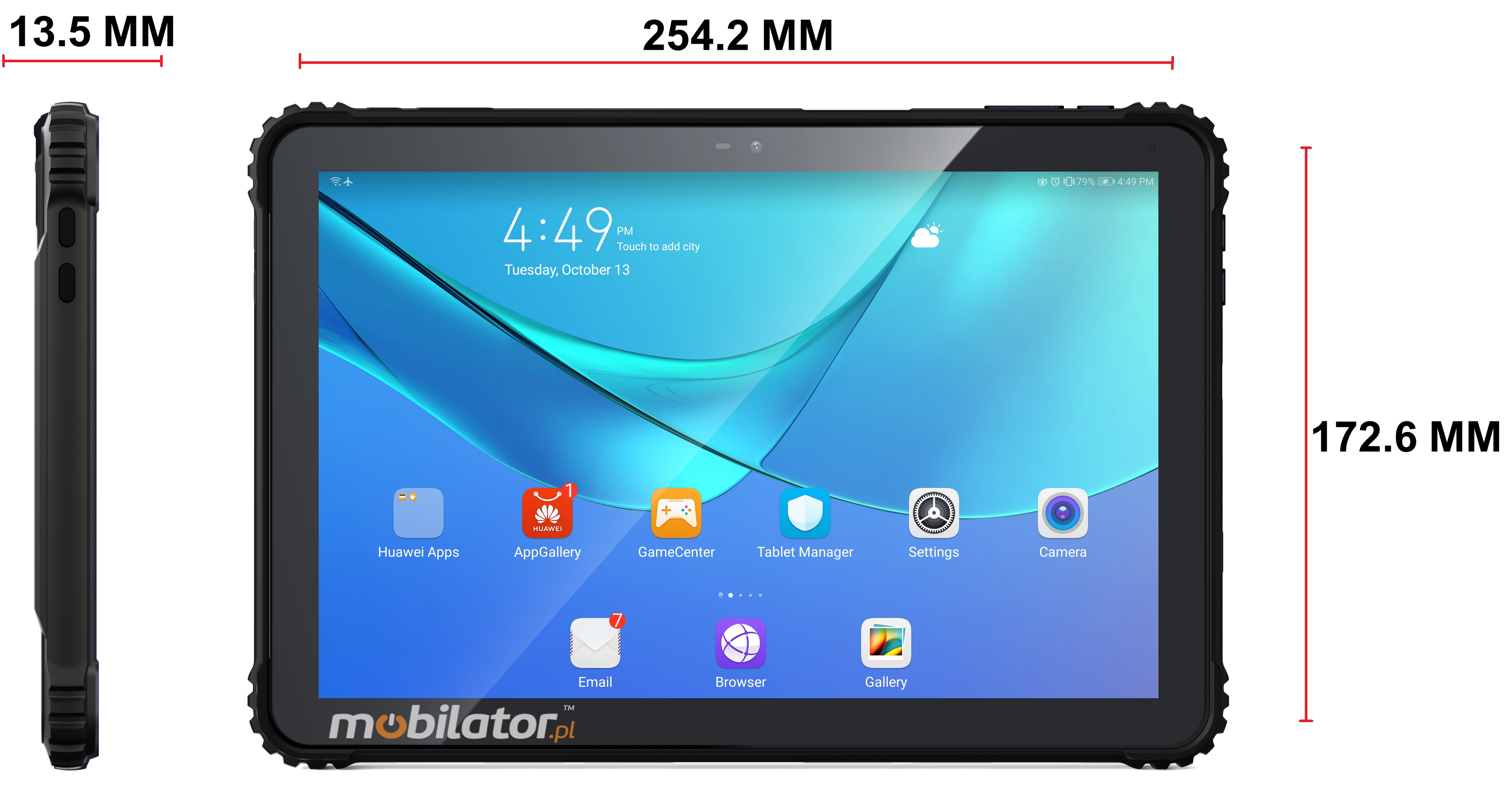 Tablet stworzony do pracy w przemyśle wydobywczym