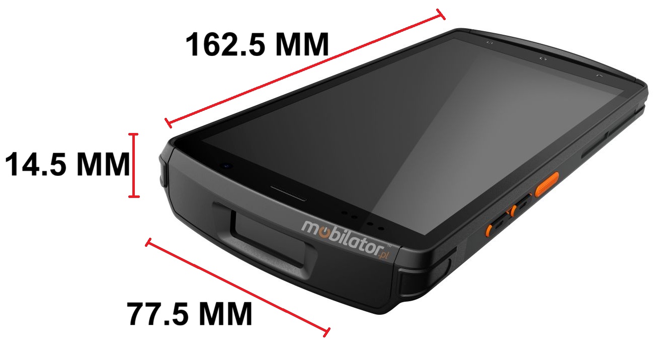 Wzmocniony wodoodporny przemysłowy kolektor MobiPad P1800K danych