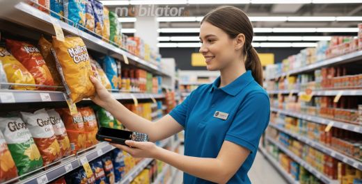 Poręczny kolektor danych ze skanerem kodów