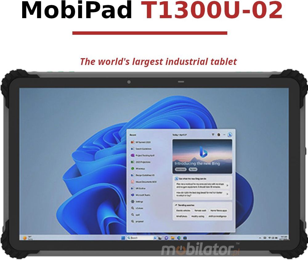 T1300U-02 13.3-inch Tablet Large Screen with 8GB Memory
