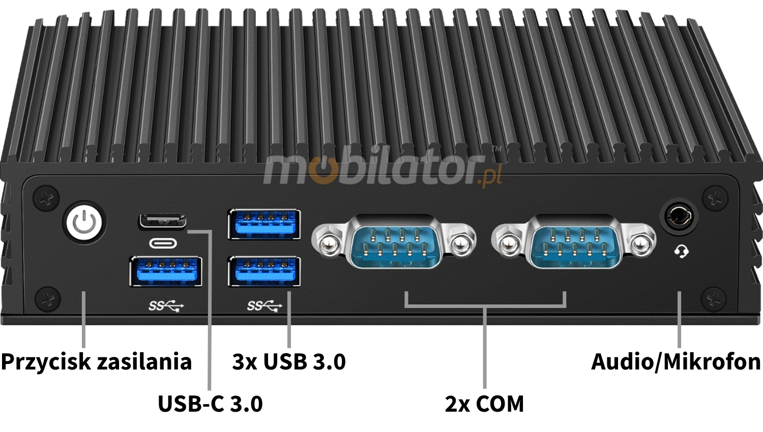 MobiPad nBOX MV2-2C2LG przód nowatorskiego miniPC