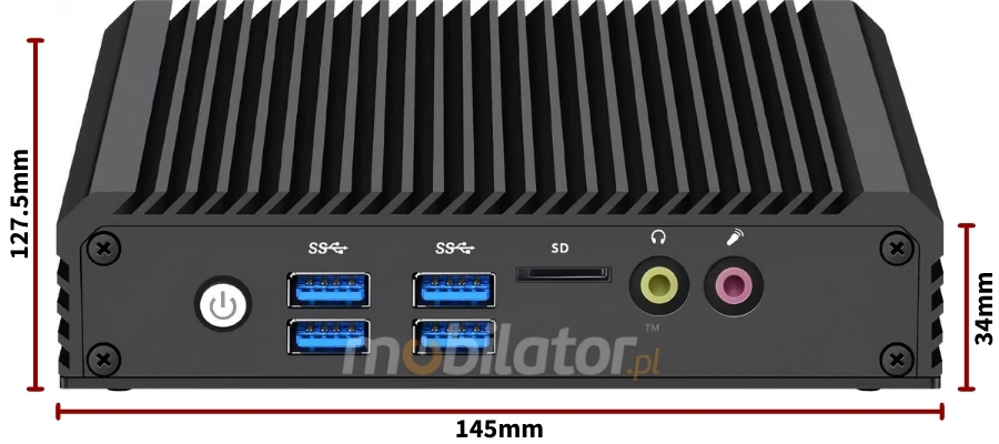 Mobi PAD nBOX MV3-2LAN-N100 wpasuje się w każde miejsce pracy