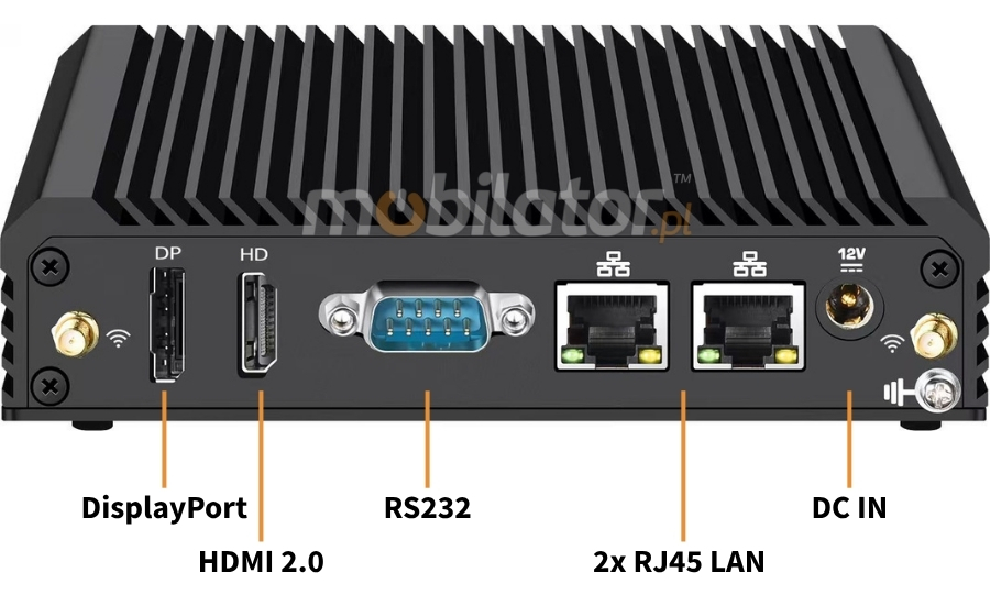 Mobi PAD xBOX MV3-2LAN back of a special minicomputer