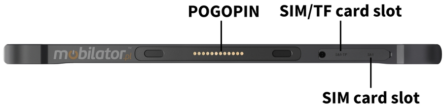 Emdoor Q19 - POGOPIN for quick connection to the docking station
