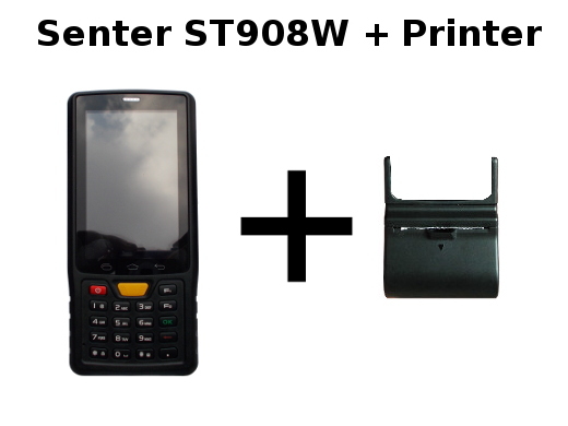 senter ST908W uhf rfid 3g 4g wcdma gsm 1d 2d barcode scanner czytnik kodow kreskowych 2d