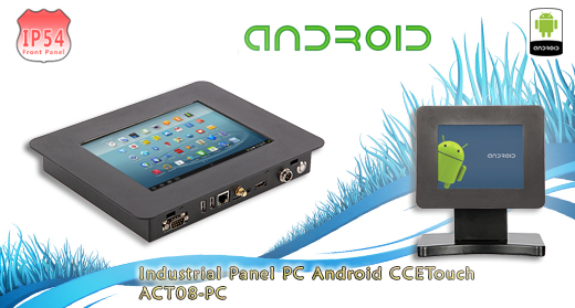Industial Touch ANDROID PC CCETouch ACT08-PC Przmysłowy Panel PC Andoid CCETouch ACT08-PC WiFI Norma odporności IP54 Przemysłowy komputer panelowy Ekran rezystancyjny 5 wire resistive wyświetlacz 8 cali mobilator.pl New Portable Devices Windows RS-232 COM ANDRIOD PANEL PC KOMPUTER ANDROID 