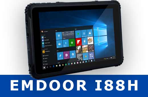 EMDOOR i88h windows 10 tablet przemysłowy wodoodporny pyłodporny wrtrząsodporny super wytrzymała konstrukcja