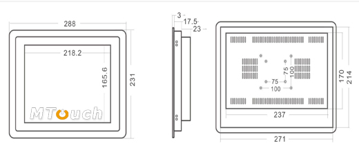 MTouch Operatorski Panel Przemyslowy MobiBOX IP65 J1900 10.4 Komputer panelowy Panel PC  Przemysłowy komputer panelowy Ekran pojemnościowy capacitive wyświetlacz 10 cali mobilator.pl New Portable Devices Windows RS-232 COM VGA HDMI Intel Celeron 