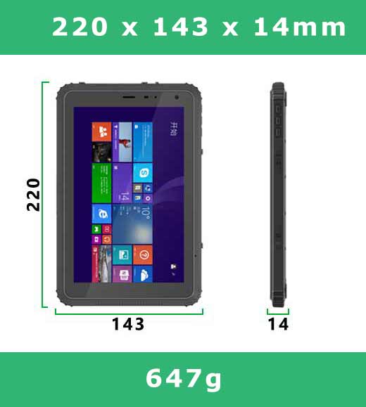 EMDOOR i88h windows 10 tablet przemysłowy wodoodporny pyłodporny wrtrząsodporny super wytrzymała konstrukcja