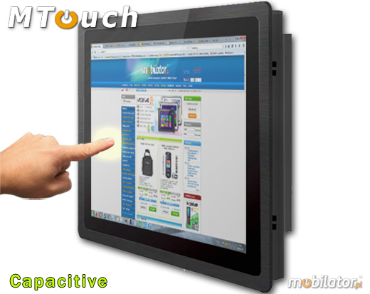 MTouch Operatorski Panel Przemyslowy MobiBOX IP65 1037U 19 Komputer panelowy Panel PC Przemysłowy komputer panelowy Ekran rezystancyjny 5 wire resistive wyświetlacz 19 cali mobilator.pl New Portable Devices Windows RS-232 COM VGA HDMI Intel Celeron