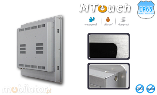 MTouch Operatorski Panel Przemyslowy MobiBOX IP65 Fanless 1900 12.1 Komputer panelowy Panel PC Przemysłowy komputer panelowy Ekran rezystancyjny 5 wire resistive wyświetlacz 12.1 cali mobilator.pl New Portable Devices Windows RS-232 COM VGA HDMI Intel Celeron