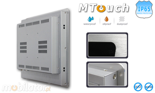 MTouch Operatorski Panel Przemyslowy MobiBOX IP65 J1900 15 Komputer panelowy Panel PC Przemysłowy komputer panelowy Ekran rezystancyjny 5 wire resistive wyświetlacz 15 cali mobilator.pl New Portable Devices Windows RS-232 COM VGA HDMI Intel Celeron Fanless