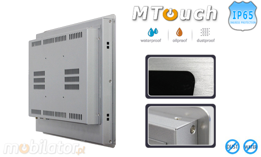 MTouch Operatorski Panel Przemyslowy MobiBOX IP65 1037U 15 Komputer panelowy Panel PC  Przemysłowy komputer panelowy Ekran rezystancyjny 5 wire resistive wyświetlacz 15 cali mobilator.pl New Portable Devices Windows RS-232 COM VGA HDMI Intel Celeron 