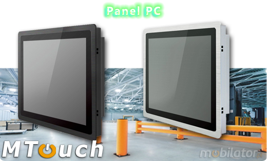 MTouch Operatorski Panel Przemyslowy MobiBOX IP65 J1900 15 Komputer panelowy Panel PC Przemysłowy komputer panelowy Ekran rezystancyjny 5 wire resistive wyświetlacz 15 cali mobilator.pl New Portable Devices Windows RS-232 COM VGA HDMI Intel Celeron Fanless