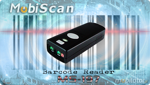 MobiScan  MS97 Bluetooth 2.0 / 4.0 MOBISCAN MS-97 Skaner 1D Bezprzewodowy Bluetooth 2.0 Poręczny MobiSCAN  Kompatybilny Windows Android IOS mobilator.pl New Portable Devices Mobilne Skanery kodów kreskowych MINI