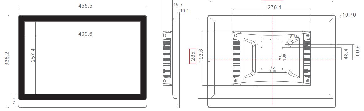 przemysłowy panel operatorski panel PC komputer przemysłowy odporny wodoodporny pyłoodporny wstrząsoodporny wzmocniony IP65 wifi