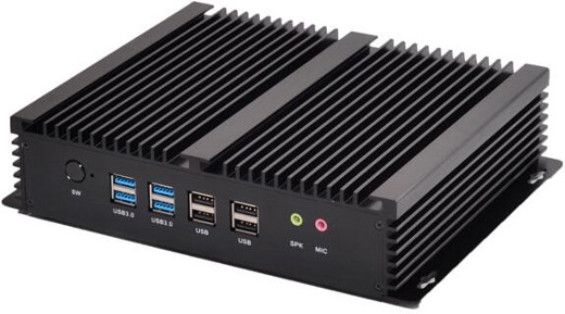 Przemysłowy Industrial Komputer Fanless MiniPC intel core ddr3 RS232 USB 3.0 COM LAN RJ-45 HDMI Mini Computer
