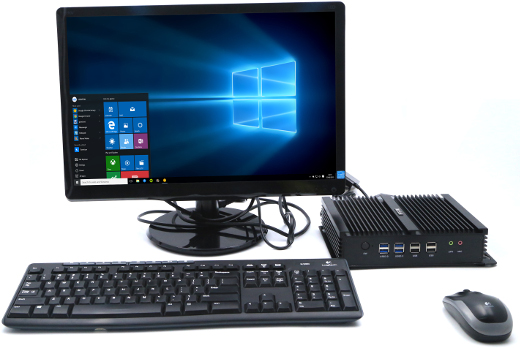 Przemysłowy Industrial Komputer Fanless MiniPC intel core ddr3 RS232 USB 3.0 COM LAN RJ-45 HDMI Mini Computer