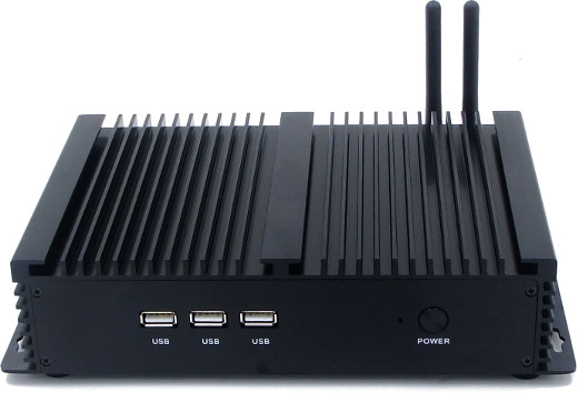 Przemysłowy Industrial Komputer Fanless MiniPC RS232 USB 3.0 COM LAN RJ-45 HDMI VGA Mini Computer