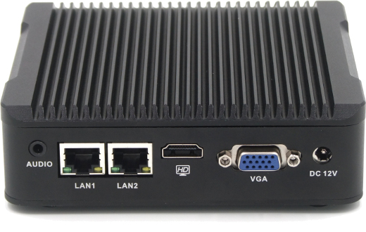 Industrial Computer Fanless MiniPC RS232 USB 3.0 COM LAN RJ-45 HDMI VGA Mini computer