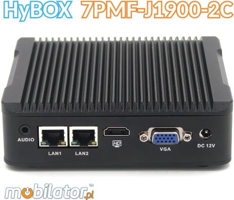 Industrial Computer Fanless MiniPC RS232 USB 3.0 COM LAN RJ-45 HDMI VGA Mini computer