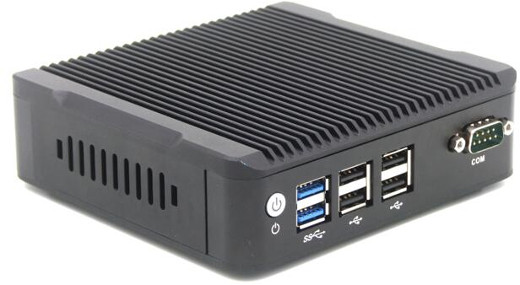 Industrial Computer Fanless MiniPC RS232 USB 3.0 COM LAN RJ-45 HDMI VGA Mini computer