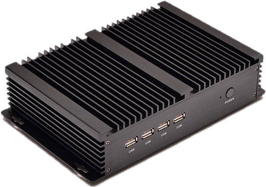 Przemysłowy Komputer Fanless MiniPC RS232 USB 3.0 COM LAN RJ-45 HDMI VGA Mini Komputer