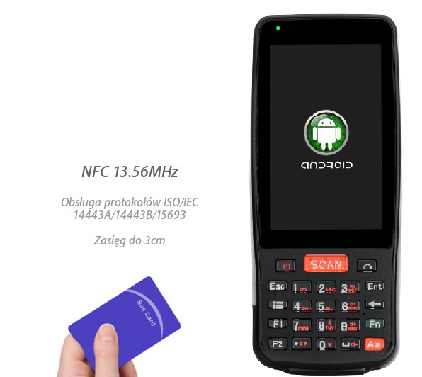 MobiPad PDA-B104 v.1 - Waterproof industrial data collector with RFID, 4G LTE, NFC and WiFi + Bluetooth 4.0 (ANDROID 6.0)