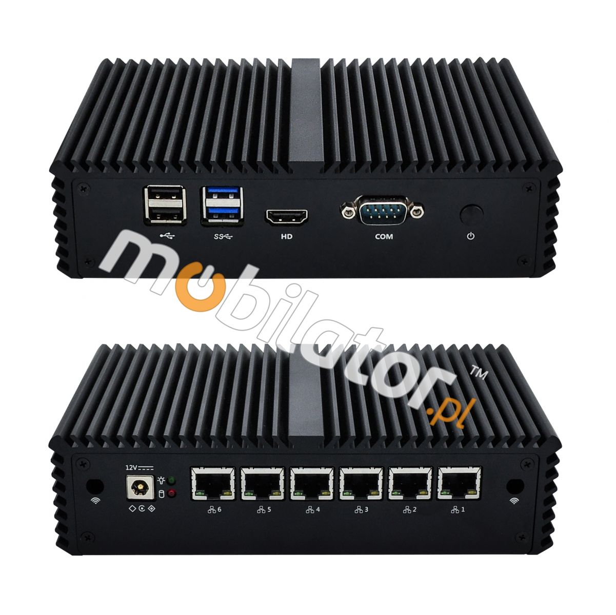 Fanless Computer Industrial MiniPC mBOX Q5-510-10G6