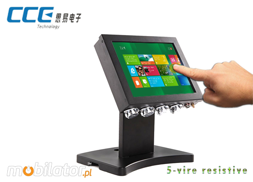 Industial Touch PC CCETouch CT10-PC Komputer panelowy Panel PC Norma odporności IP65 Przemysłowy komputer panelowy Ekran rezystancyjny 5 wire resistive wyświetlacz 10 cali mobilator.pl New Portable Devices Windows