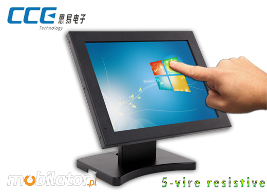 CCETouch Industial Touch Monitor CCETM15-5WR Przemysłowy Monitor Panelowy Norma odporności IP54 Monitor dotykowy Ekran rezystancyjny 5 wire resistive wyświetlacz 15 cali LED mobilator.pl New Portable Devices VGA DVI HDMI