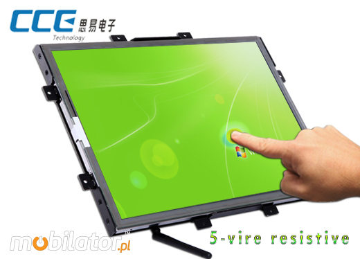 Komputer panelowy (Open Frame) CCETouch CT17-OPCR Komputer panelowy Panel PC Open Frame Przemysłowy komputer panelowy Ekran rezystancyjny 5 wire resistive wyświetlacz 17 cali mobilator.pl New Portable Devices Windows Intel Celeron Open Frame Touch Screen PC CCETouch CT17-OPCR do zabudowy kiosk internetowy bankomat