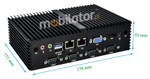 Proof Rugged Computer Industry Fanless MiniPC mBOX Q190X SSD WiFi