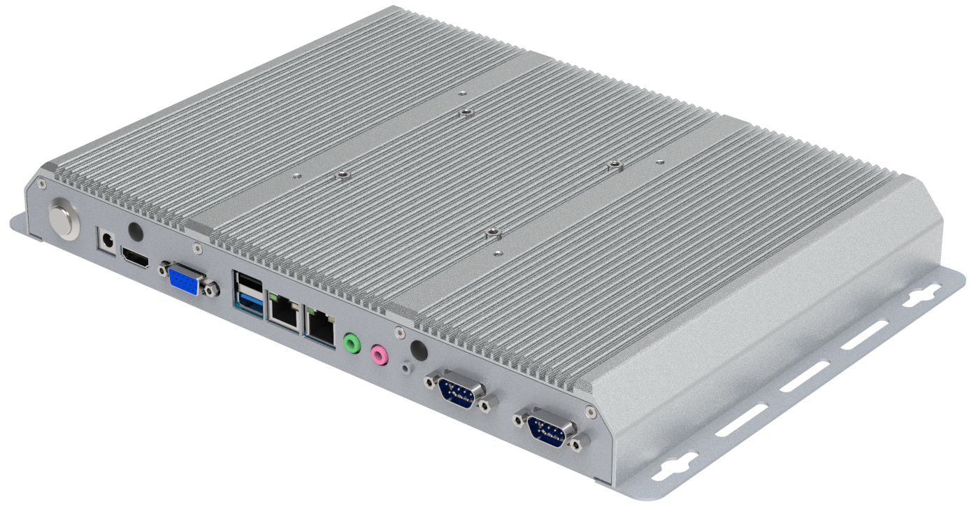 Minimaker BBPC-K05 (i7-7500U) - Powerful resistant industrial mini computer (Intel Core i7), 6x COM RS232 and 2x LAN