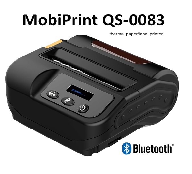 Mobile thermal printer with the ability to print on paper + stickers (Windows / IOS / Android support)