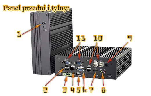 Przemysłowy Bezwentylatorowy Mini Komputer bBOX-N2800